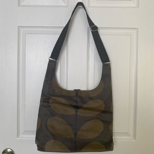 ORLA KIELY BAG MIDI SLING SHOULDER TOTE Crossbody Green Stem.